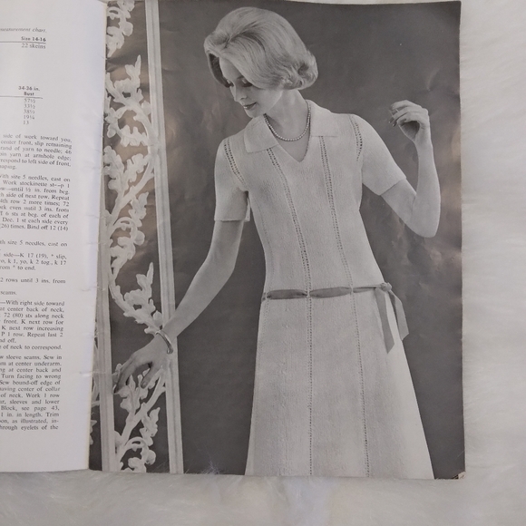 BOOK Vintage 1962 New Hand Knits volume 70, 20 patterns - Picture 11 of 16